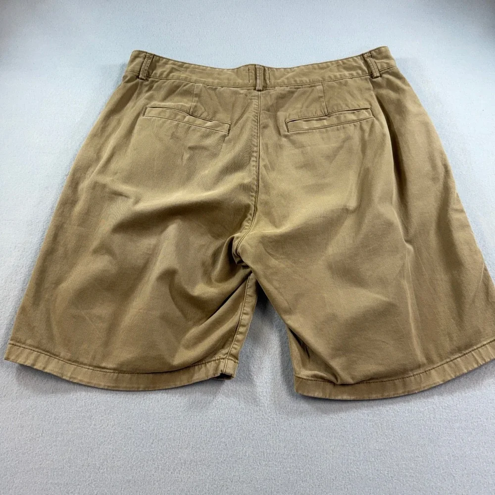Flint and Tinder 365 Chino Shorts Mens 34 Tan Khaki Cotton Stretch FLAW